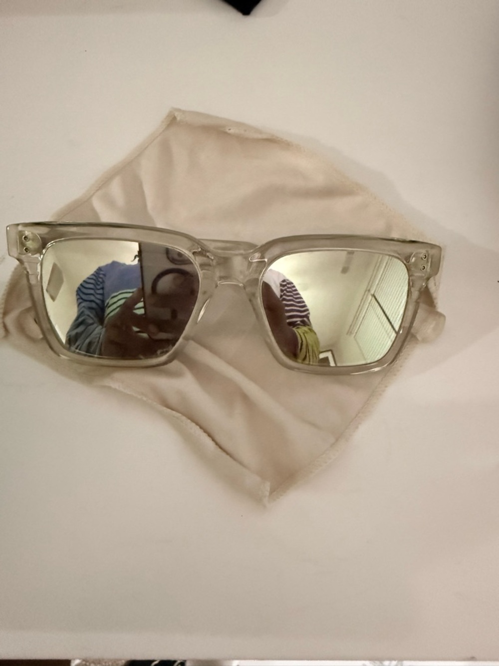 DITA sequoia sunglasses Clear Frame Mirrored Sunglasses - Silver Lenses